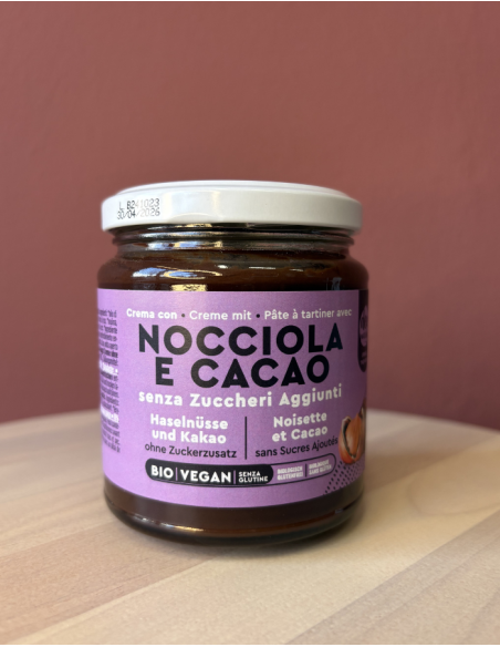 CREMA NOCCIOLA E CACAO senza zuccheri aggiunti