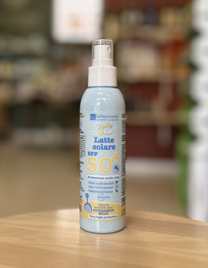 LATTE SOLARE spf50 - molto alta - BIMBI E PELLI SENSIBILI