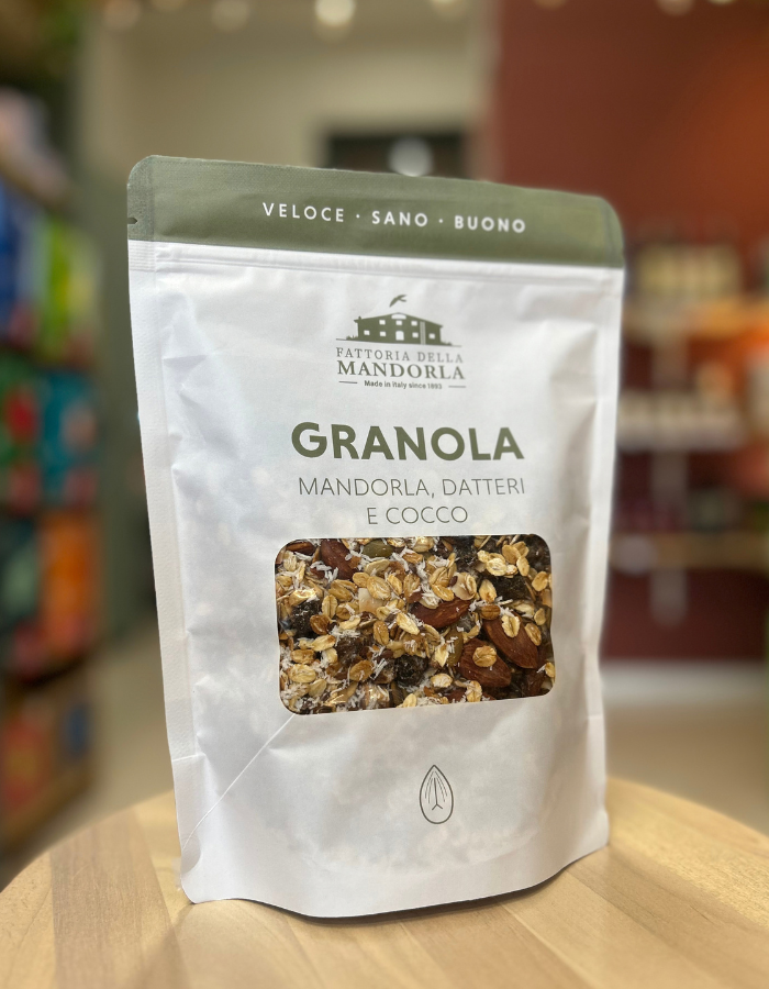 GRANOLA BIO mandorla, cocco e datteri