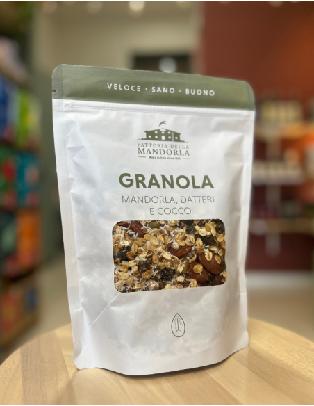 GRANOLA BIO mandorla, cocco e datteri